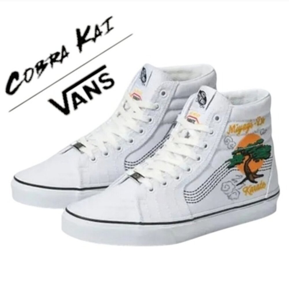 Vans Cobra Kai Miyagi Do Women Size 9 Sk8 Hi White Reseda Okinawa 032026